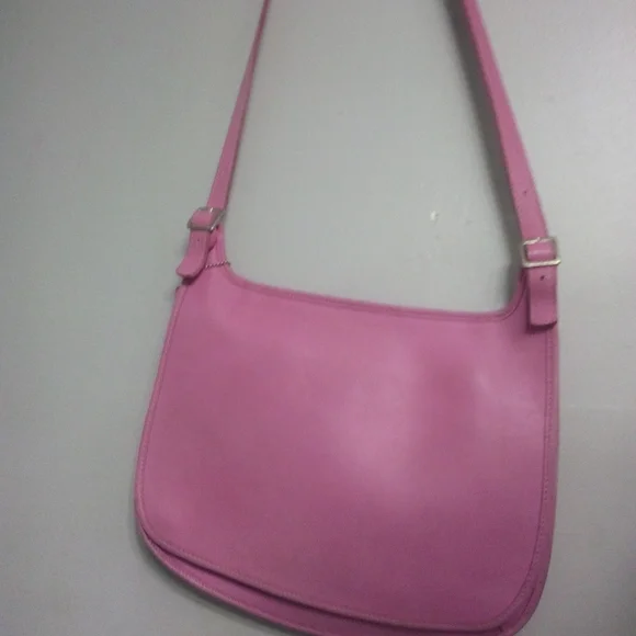 Coach RARE vintage legacy crossbody leather satchel bag pink VGC Y2K - Picture 3 of 10